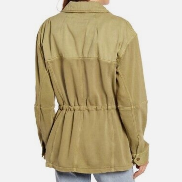 FREE PEOPLE Saturday Utility Jacket In Sweet Sage - Picture 4 of 7